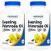 Nutricost Evening Primrose Oil 1 300mg 120 Softgels - Cold Pressed Non-GMO Gluten Free 120 Servings (Pack of 2)