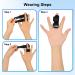 Supegear Finger Rails 2-Pack | Universal Support for Broken & Snapping Fingers Medium Index Ring & Small | Black - Buy Online on GoSupps.com