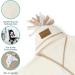 Clair de Lune Star Fleece Baby Wrap Blanket | Swaddle for Travel | Cream, 0-6 Months - Buy Online on GoSupps.com