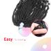 Niseyo 12 Inch Curly Ends Goddess Box Braids Crochet Hair 8 Pack - 1B Color for Black Women - Buy Online on GoSupps.com