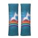 Car Seat Belt Pillow for Kids 2Pcs Unicorn Car Seat Belt Cover Pad Head and Neck Support (Unicorn Green)
