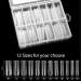 Dual Nail Forms Set - 120 Pieces Coffin Nail Gel Extension Forms with Scale, Nail Clips, Brush Pen, and Nail Buffer - Acrylic Nails Kit - Buy Online on GoSupps.com