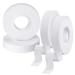 4 Rolls Zinc Oxide Tape Breathable Wrist Finger Tape Strapping Tape Cohesive Bandage Flexible Athletic Sports Tape for First Aid Sports(1.25cm x 10m)