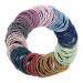 Hanyousheng Elastic Hair Bands Hair Ties 200 PCS Ponytail Holders Hair Tie 2mm Elastic Hair Ties Ponytail Holders Hair Bands Hair Bobbles for Women Girls (Multicolor) Multi-colored