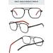 Magimodac Metal Blue Light Filter Glasses for Men & Women - Anti Blue Light Thin Frame Nerd Glasses - Model 072 Bright Black - Buy Online on GoSupps.com