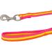 8m Equestrian Lunging Line for Horses - Soft Nylon Training Rope with Hand Loop Carabiners & Floor Work Leash in Neon Pink/Orange - Buy Online on GoSupps.com