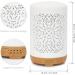 Earnest Living White Ceramic Essential Oil Diffuser - 250ml Timer Night Light & Auto Shut-Off | Ideal for Home Office & Aromatherapy Gifts - Buy Online on GoSupps.com