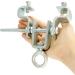 QWORK Steel I-Beam Hanger | Adjustable Beam Clamp for Punching Bags | Ideal for Beams 6.3 cm to 19 cm - Buy Online on GoSupps.com