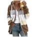 Hanxiulin coat plush jacket hoodie jacket oversize winter coat women winter jacket jacket winter color variants transition jacket autumn coat breathable casual fashion plush jacket winter jacket 4xl khaki