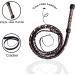 Premium 16 Plaits Real Cowhide Leather Indiana Jones Whip | 4ft-16ft Long | Equestrian Bull Whip with Crackers - Beige/Black/Tan - Buy Online on GoSupps.com