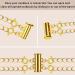 OHINGLT Slide Lock Necklace Clasps - 4PCS Multi-Strand Tube Connectors in Gold and Silver - Buy Online on GoSupps.com