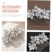 MAGICLULU Comb Wedding Headpiece for Bride Wedding Hair Accessories for Brides Bride Hair Accessory Bridal Headpieces for Wedding Bridal Hair Decor Tiara Rhinestones Alloy Hair up Miss - Buy Online on GoSupps.com