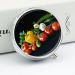 Travel Pill Box - 3 Compartment Tomato & Cucumber Design - Portable Medicine Case for Handbag & Pocket - Best Organizer for Traveling - Buy Online on GoSupps.com