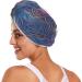 Super Absorbent Lines Pattern Hair Towel 2 Pack | Quick Dry Hair Turbans for Women & Girls - Ultimate Hair Drying Solution - Buy Online on GoSupps.com