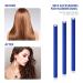 30 Flexible No Heat Curlers & Steel Rat Tail Comb - Soft Foam Twist Hair Curlers for Long & Short Hair (Dark Blue 7x0.3) - Buy Online on GoSupps.com