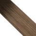 Moresoo Invisible Tape Extensions - Real Hair 60cm Dark Brown to Blonde 5 Pieces 12.5g Premium Tape-In Hair Extensions #2/DXB/18 - Buy Online on GoSupps.com