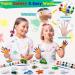 Tigerhu Arts and Crafts for Kids - 27 Painting Figurines with Paint, Pens, Brush, Palette, Magnets, Stickers - DIY Painting Kit for Ages 4-8 - Buy Online on GoSupps.com