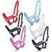 Netproshop foal halter 3-way adjustable halter for foals falabella shetty pony full size: foal full color: pink pink foal full