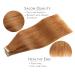 Buy If-of-Hearted Tape Extensions - 40pcs 100g 40cm Auburn Ginger Real Hair Extensions Invisible Tape In Silky Straight Skin Weft - Buy Online on GoSupps.com