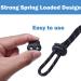 J.CARP 30Pcs Black Plastic Cord Locks End Spring Toggle Stopper - Double Hole Elastic Adjuster for Drawstrings, Bags, Clothing, Paracord - Black - Buy Online on GoSupps.com