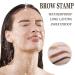 Shop Eyebrow Stamp Stencil Kit | Waterproof Pomade & 10 Stencils | Perfect Natural Brow Trio | Dark Brown | International Shipping Available - Buy Online on GoSupps.com