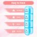Pill Box 4 Times a Day 7 Days Pill Organiser Box with 28 Compartments Weekly Pill Case for Morning Noon Evening and Bed Time (Pink) - Buy Online on GoSupps.com