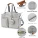 SONARIN Multifunctional Stylish Baby Nappy Changing Tote Bag - Large Capacity Waterproof Satchel Messenger Bag for Travel - Grey - Buy Online on GoSupps.com