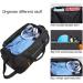 ROTOT Gym Duffel Bag with Waterproof Shoe Pouch - Weekend Travel Bag with Insulated Pocket | Black - Buy Online on GoSupps.com