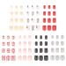 Expressions Girls 7-Day Press On Nails Set | PARIS JE T'AIME Collection | 84PC Assorted Colors Nail Accessories for Kids | Day-Of-The-Week Adhesive False Nails for Girls - Buy Online on GoSupps.com