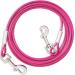 Tie Out Leashes For Dogs 3/6/9/15m Tie Out Cables For Dog Yard Leash Yard Leash For Medium to Large Dogs (Rose Red 9m) 9m Rose Red
