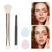 U-Shaped Viral Contour Nose Brush Set | Dual-Ended Makeup Brush & Foundation Sponge for Perfect Contouring | Enhance Your Look with Professional Makeup Tools - Buy Online on GoSupps.com