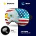 Buy Bald American Eagle Sleeping Mask | USA Flag Soft Eye Mask with Adjustable Strap for Comfortable Sleep - Buy Online on GoSupps.com