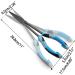 Premium 28cm Blue Needle Nose Fishing Pliers - XL Long Straight Pliers for Precision and Durability - Ideal for International Shipping - Buy Online on GoSupps.com