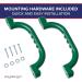 Green Playground Safety Handles - 2 Pack Grab Handle Bars for Outdoor Jungle Gym/Swing Set - Buy Online on GoSupps.com