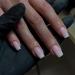Glossy Gradient Pink Press on Nails Medium Short Square Xcreando Salon Like Coffin Fake Nails Glue on Stick on Nails for Women Natural Press on Nails for Women 24PCS Elegant Pink