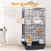 RANYPET Transparent Budgie Nesting Box with Perch | Wood Bird Cage House for Lovebirds, Budgies, Finch | 12x12x19.5 cm - Buy Online on GoSupps.com