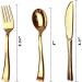 160 Piece Gold Plastic Silverware Set - Reusable & Recyclable - Gold Plastic Utensils for Weddings Anniversaries Showers Parties - 80 Forks 40 Spoons 40 Knives - Elegant Cutlery by JL Prime 160 Gold - Buy Online on GoSupps.com