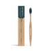 Georganics - Sustainable & Natural toothbrush made of beech wood - recycle and compostable handle soft BPA -free nylon bristles for adults - vegan without SLS animal experiments and fluoride - hard