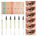 UOCK Double Ended Eyeliner Set - Black & Metallic Liquid, Glitter Eyeliner, Waterproof Glowing Eye Makeup - 05Orange - Buy Online on GoSupps.com