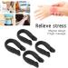 4x Hand Pressure Point Clip - Portable Migraine Relief Trigger Point Massage Tool (Black) | Universal Activation - Buy Online on GoSupps.com