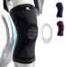 Abyon Kniebandage for men women 1 pack compressed knee support with patella gel pads & spring side stabilizers for meniscus tear arthritis ligament injury ACL MCL (gray s) S gray