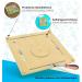 Woodywood Calendar Watch for Children - Bilingual Montessori Learning Clock in Wood - 30x30 cm - Teach Time Date & More Ideal Gift for Kids - Buy Online on GoSupps.com