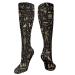 Ancient Egyptian gods and hieroglyphs black and gold compression socks for women and men circulation 15-20 mmHg is the best support for sporty running cycling