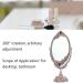 DADEA Vintage Makeup Mirror Vintage Vanity Mirror Double Sided Mirror Desktop Make Up Mirror European Style Metal Retro Double Sided Mirror for Home Bathroom Bedroom Dressing - Buy Online on GoSupps.com