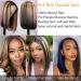 Balayage FB30 Blonde Highlight Ombre 4x4 Lace Front Bob Wig | 10 Human Hair Straight Wigs for Women - Buy Online on GoSupps.com