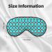 Turquoise Pattern Print Unisex Sleep Mask | Double-Sided Eye Mask for Sound Sleep & Skin Care - Buy Online on GoSupps.com