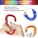 12pcs Aluminum Carabiner Keychain Clips - D-Ring Shape, 66lbs Capacity, Multicolor - Buy Online on GoSupps.com