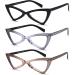 EYEURL 3-Pack Cat Eye Reading Glasses for Women | Blue Light Blocking | Fixed Hinge Computer Readers - 1.0x - Buy Online on GoSupps.com