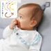 RUDFUZ Upgraded Pacifier Clip Anti-Drop Chain with Silicone Teething Beads | Ideal Baby Soother & Dummy Holder in Light Blue - Buy Online on GoSupps.com