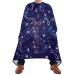 Waterproof Barber Cape -musical blue Cheetah Haircut Bib for Men Unisex Hair Cutting Cape(8rp1a)